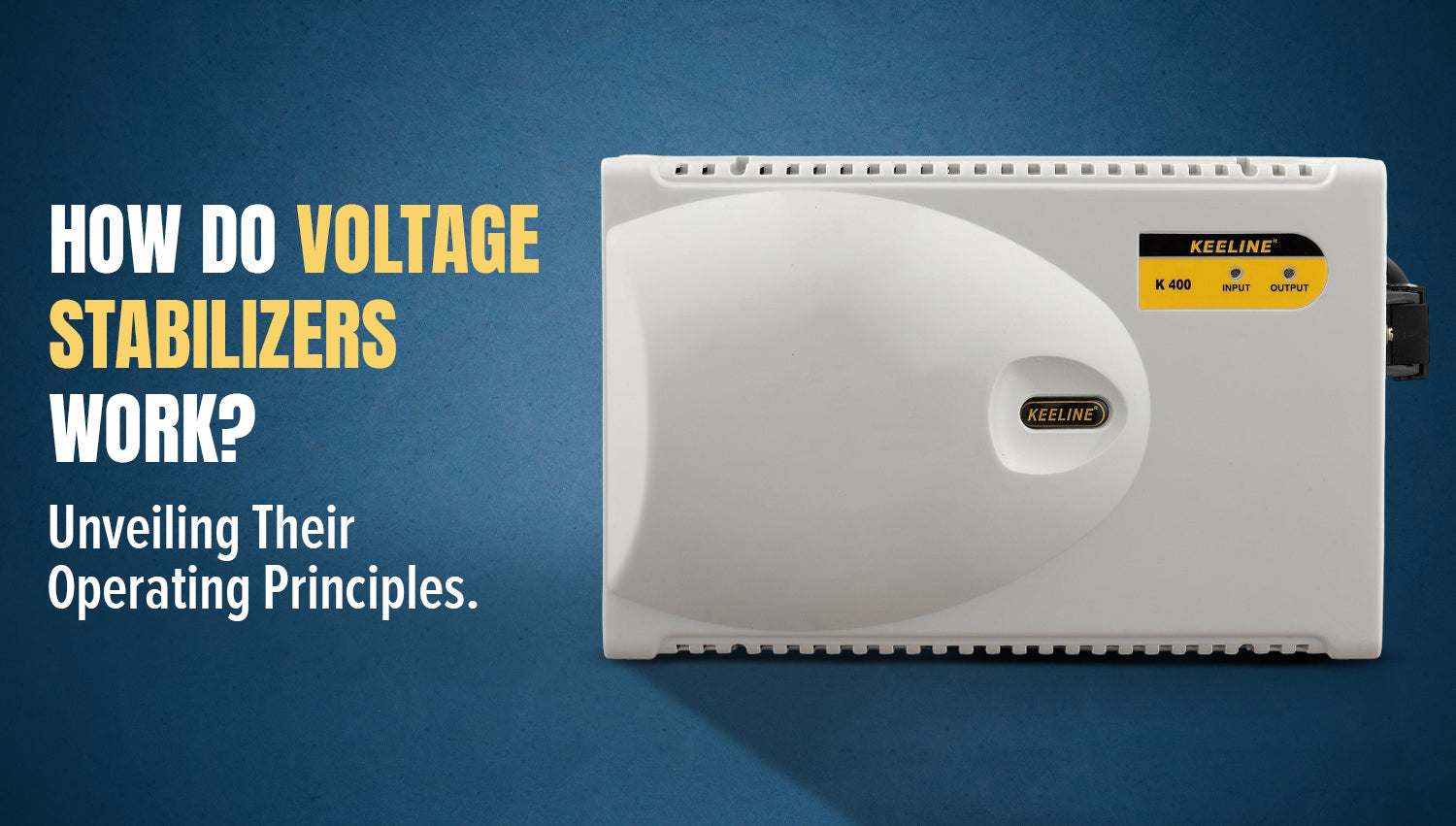Working of Voltage Stabilizers: Revealing the Principles Behind Their ...