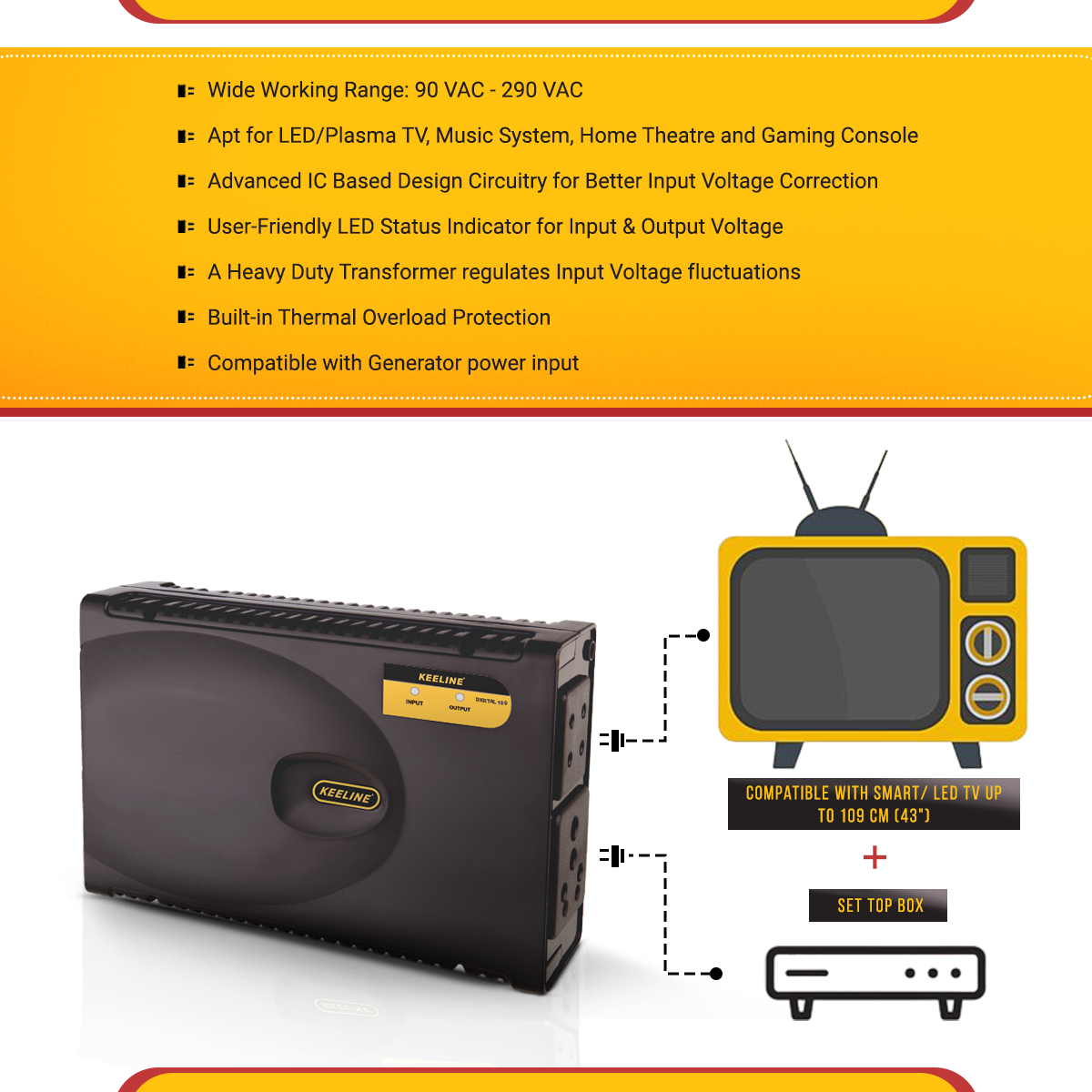 Digital 100 TV Stabilizer