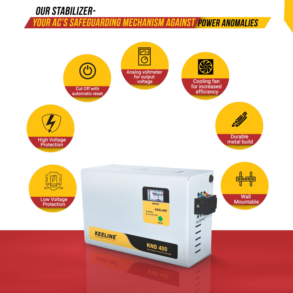 KND 400 Double Booster AC  Stabilizer